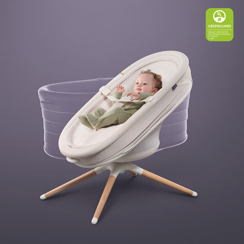 evenflo rock-a-bye swing Elvie Rise: All-in-One Smart Bouncer & Bassinet