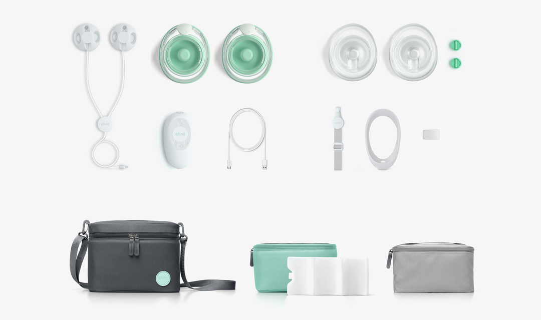 ​Elvie Wearable Hands-free Electric Breast Pump Kit with Elvie Catch and  3-in-1 Carry Bag